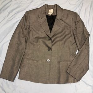 Classic grey skirt suit